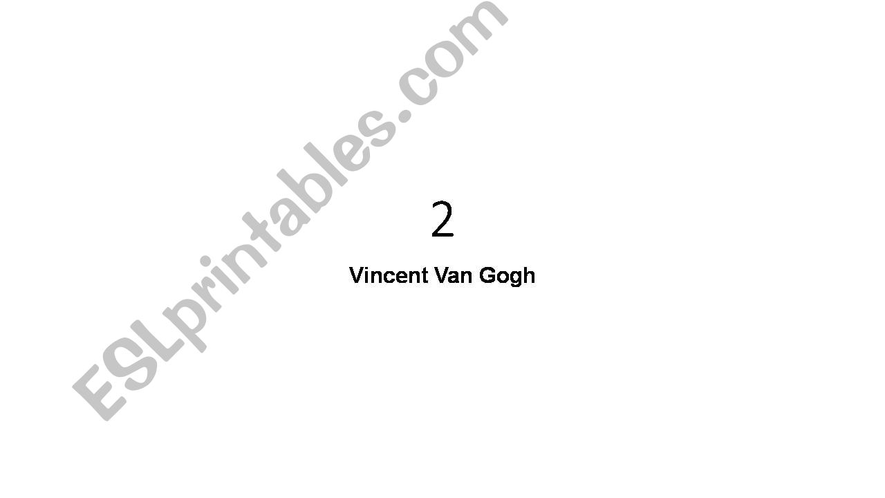 Vincent Van Gogh 2 powerpoint