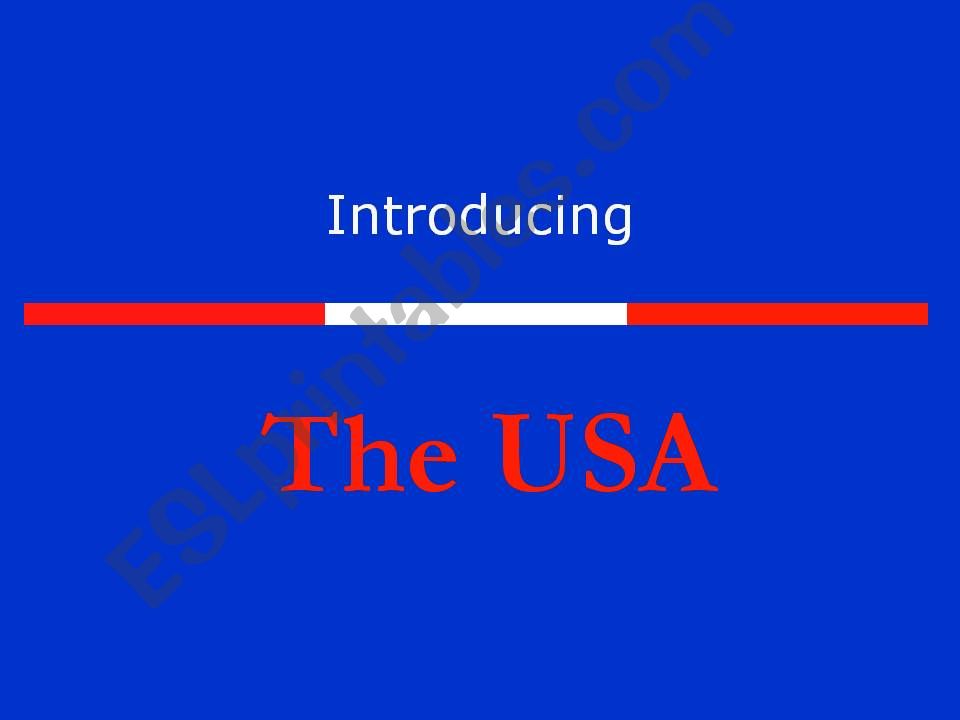 The United States of America powerpoint