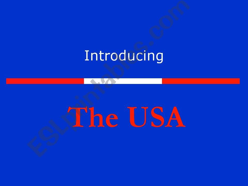 The USA traditions powerpoint