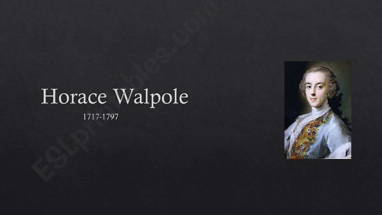 Horace Walpole powerpoint