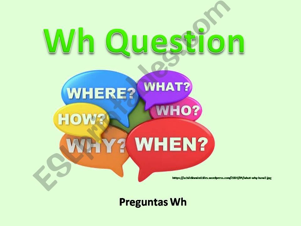 Wh Question powerpoint
