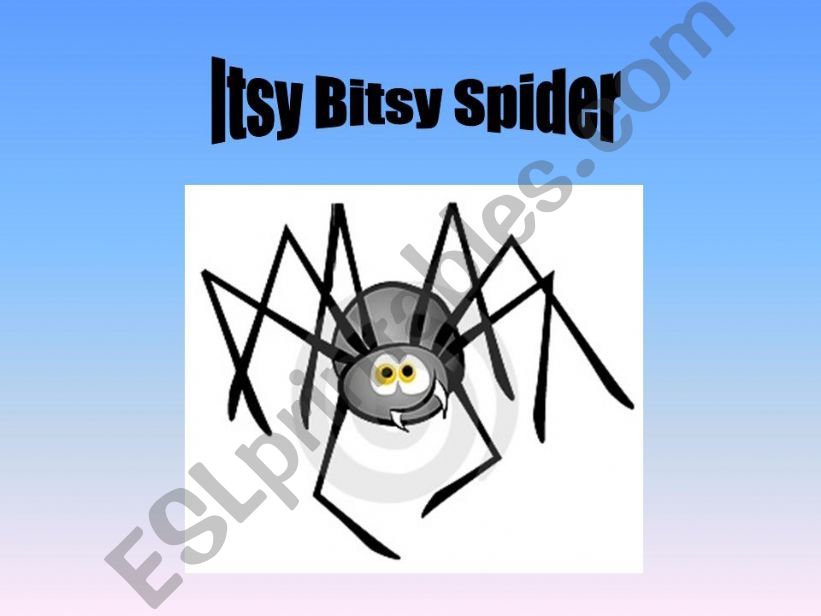 Itsy Bitsy Spider powerpoint