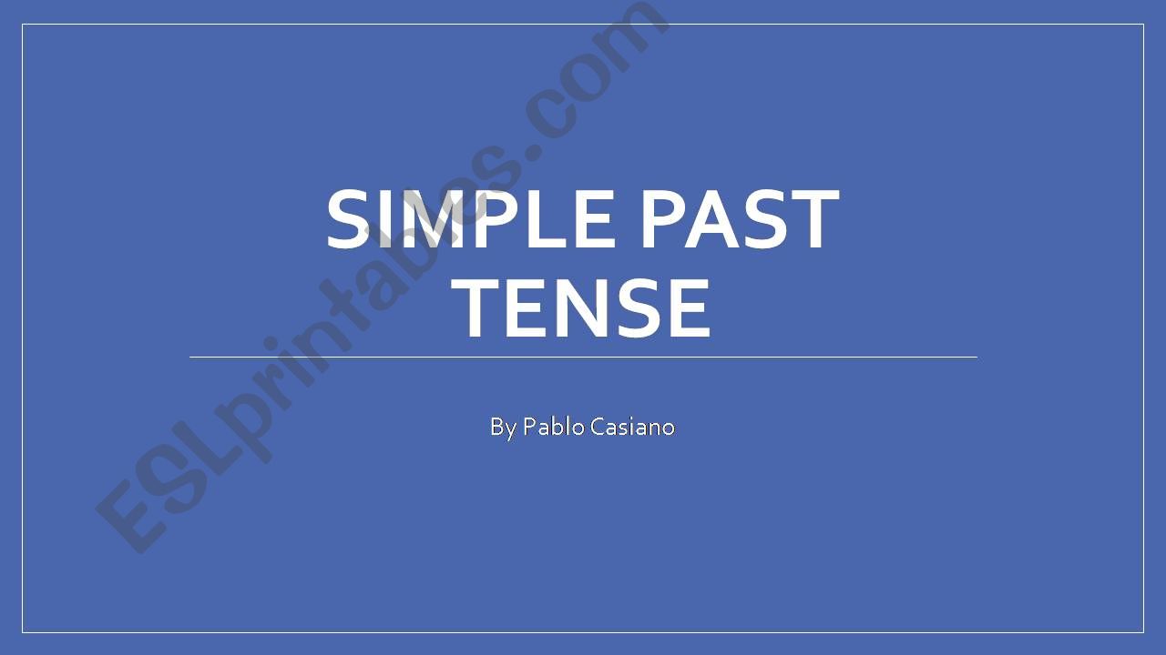 simple past tense powerpoint