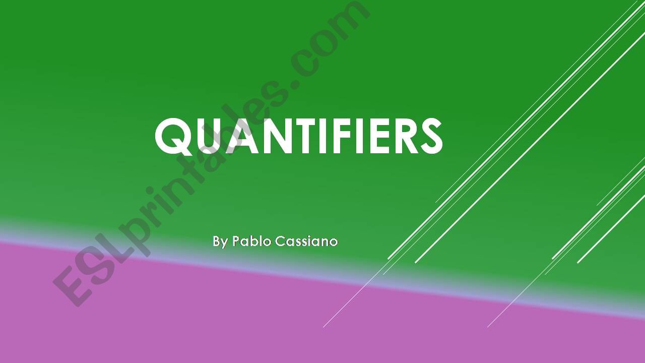 Quantifiers powerpoint