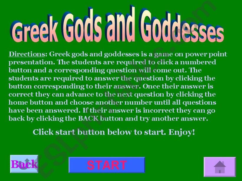 Greek mythology powerpoint