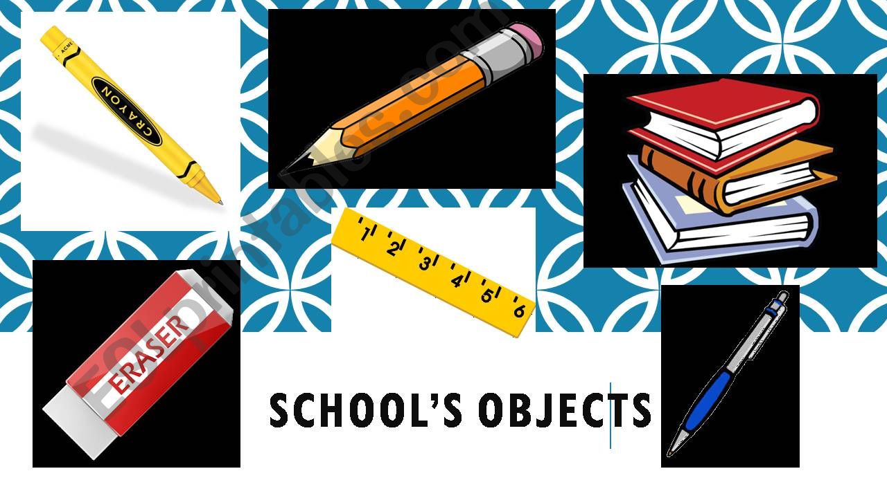 SCHOOL OBJECTS powerpoint