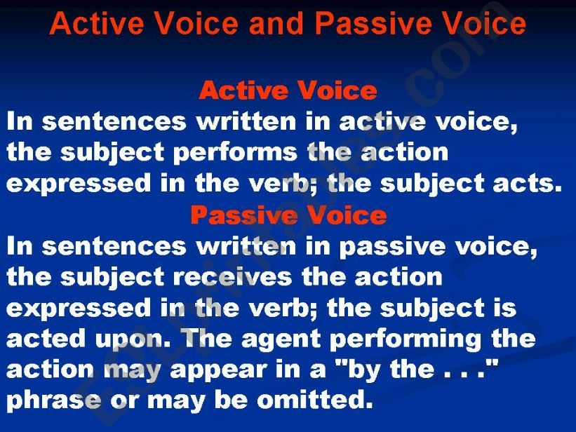 passive voice powerpoint