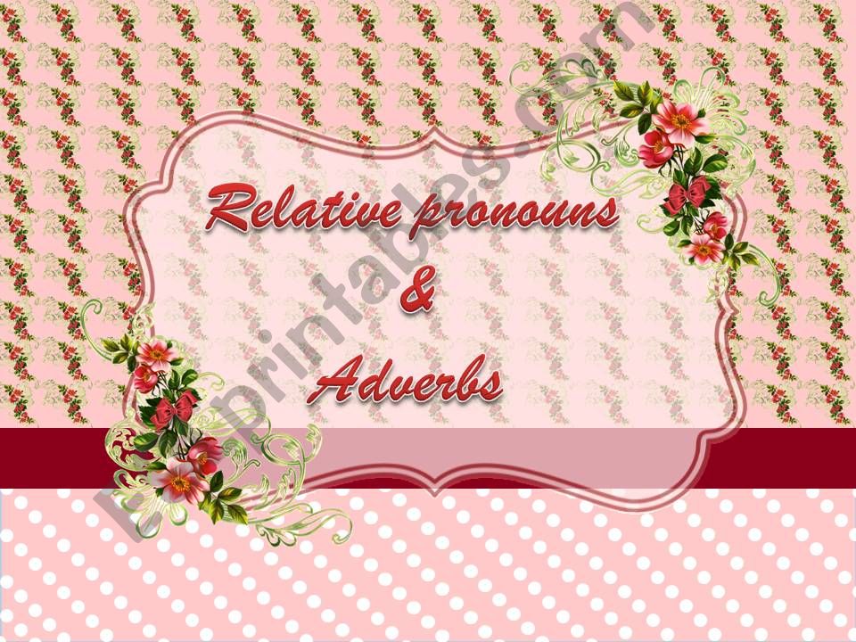 relative pronouns powerpoint