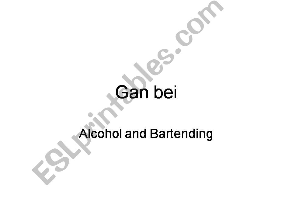 Bartending powerpoint