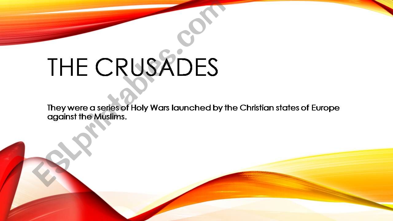 review of the main crusades powerpoint