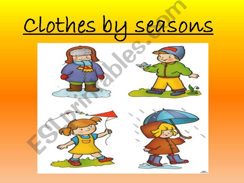 Clothes description powerpoint