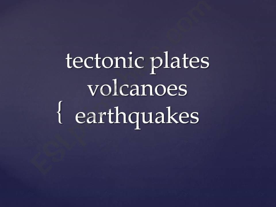 The Tectonic Plates powerpoint