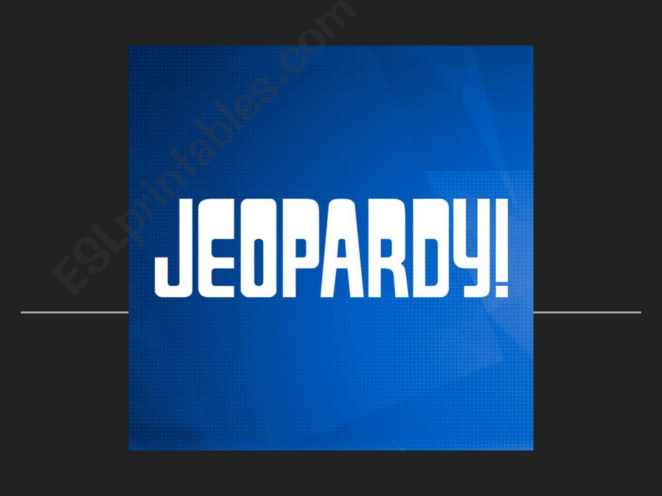 Jeaopardy A2 level powerpoint