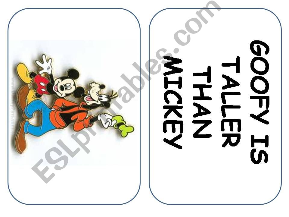 Comparative - Memory Game powerpoint