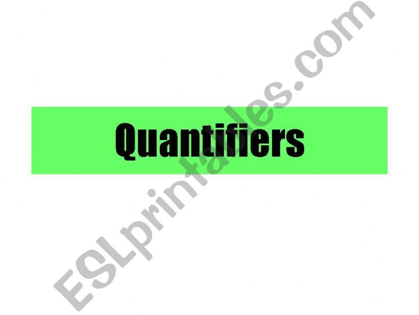 Quantifiers powerpoint