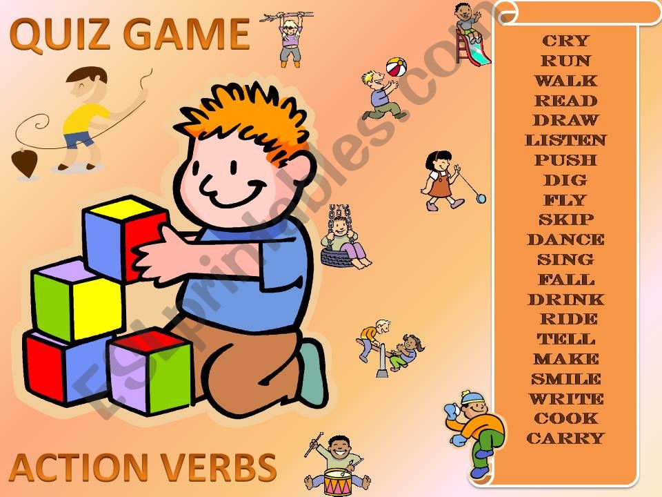 verb for kids powerpoint