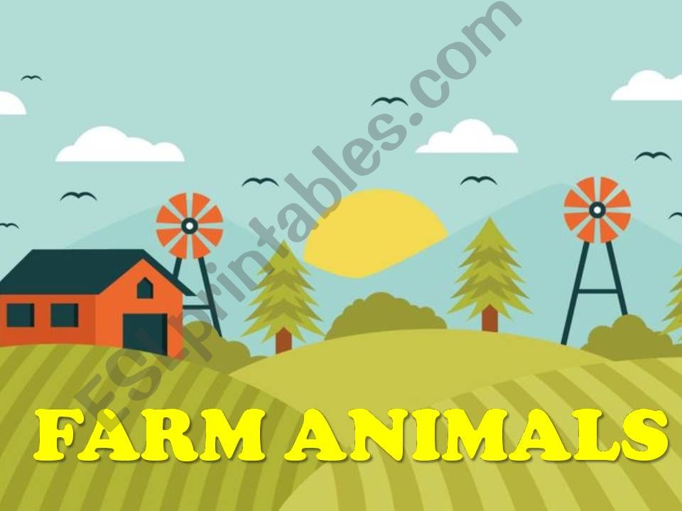 Farm Animals  powerpoint