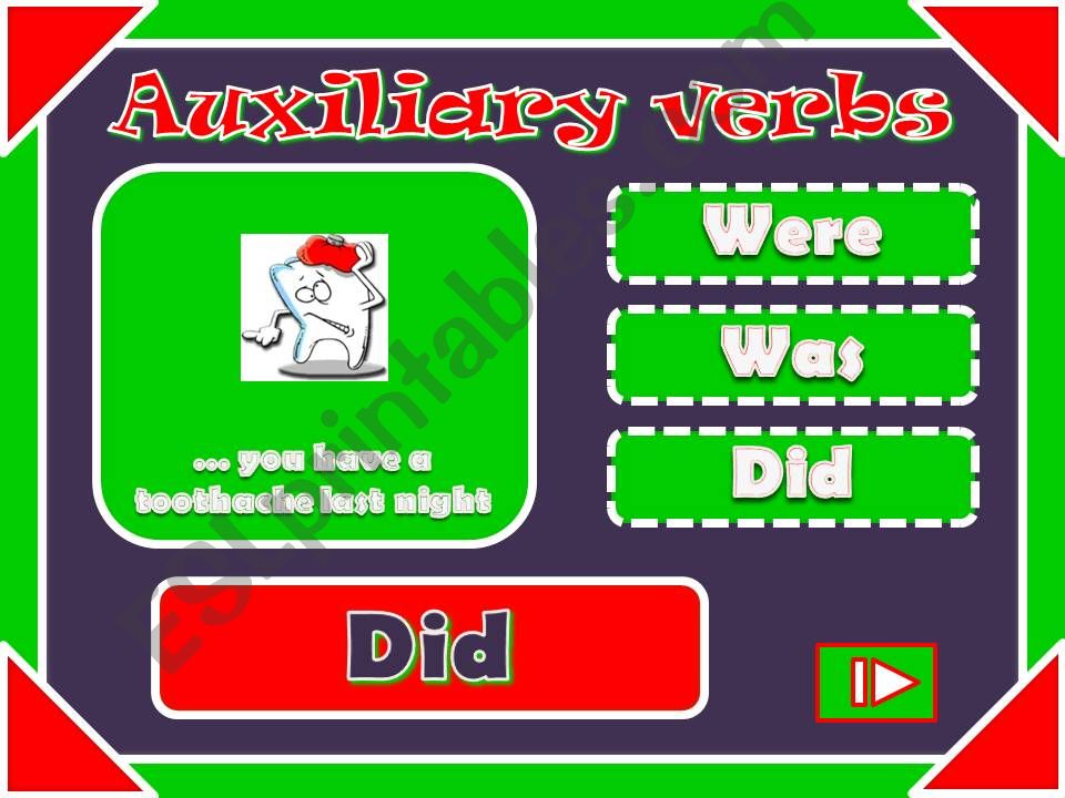 Auxiliary Verbs powerpoint