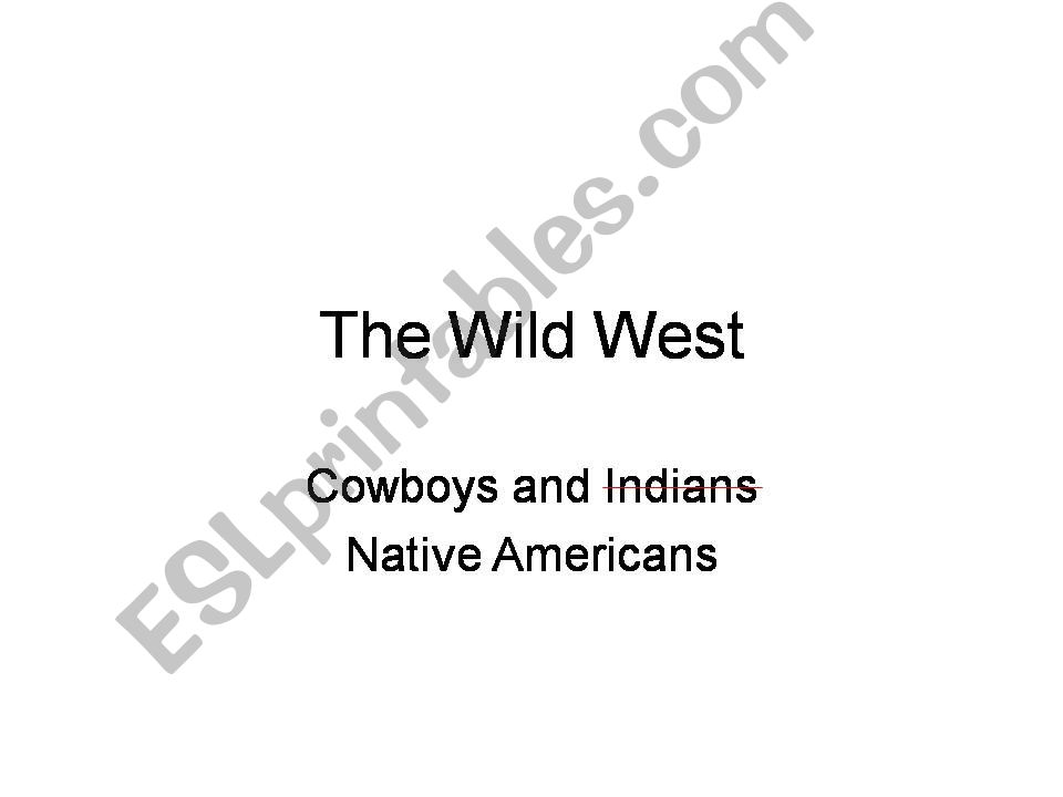 The Wild West powerpoint