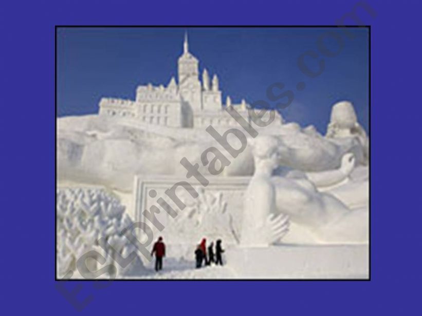 Ice sculptures powerpoint