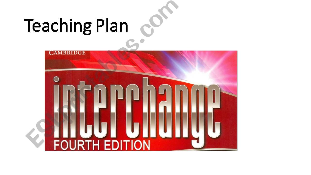newinterchange 1,lesson plan powerpoint