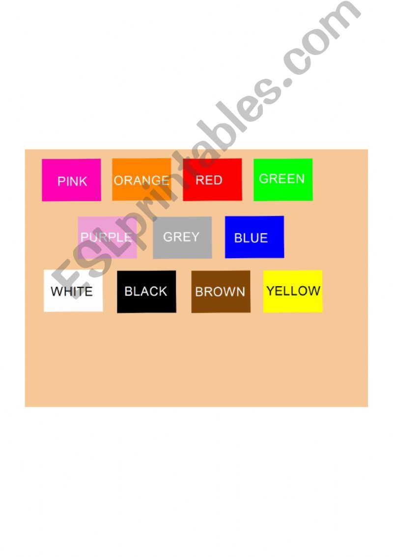 Colours introduction powerpoint