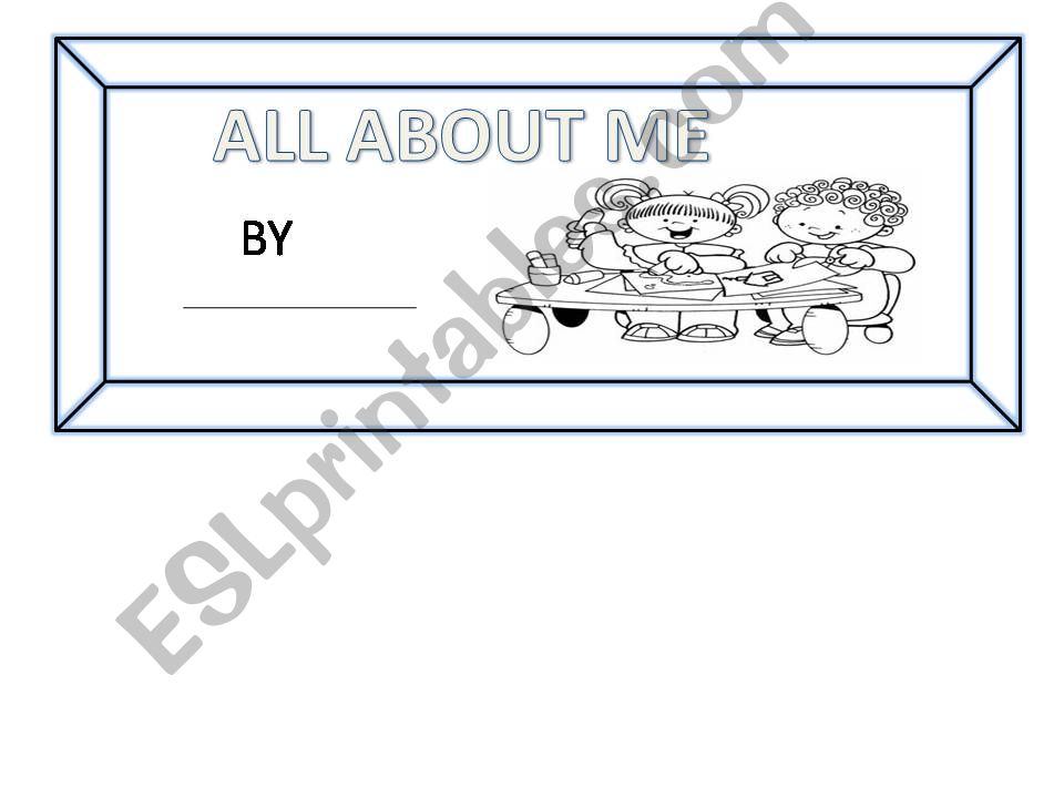 Mini book All About Me powerpoint
