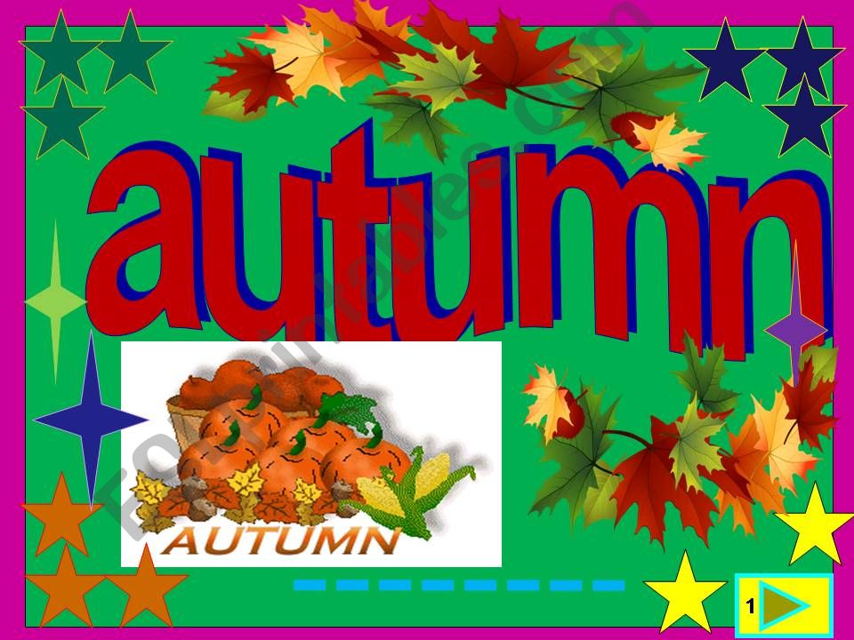 Autumn is back powerpoint