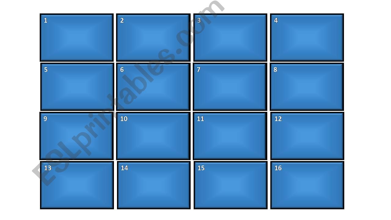 Pelmanism - pairs game using PowerPoint - Template