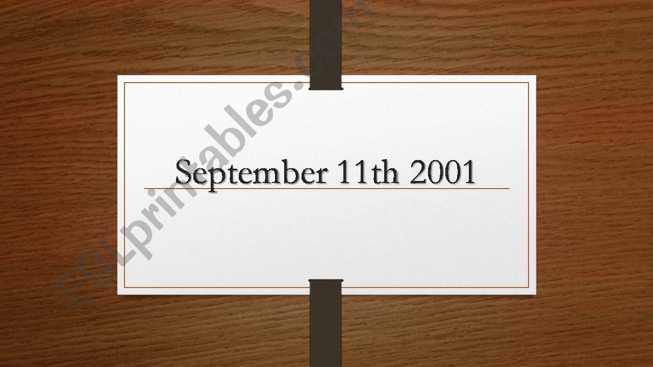 The heroes of September 11h powerpoint