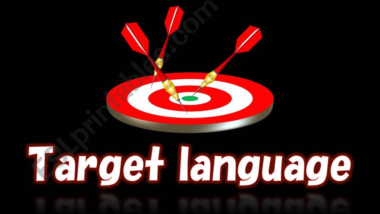 Target Language - First and Second Conditional