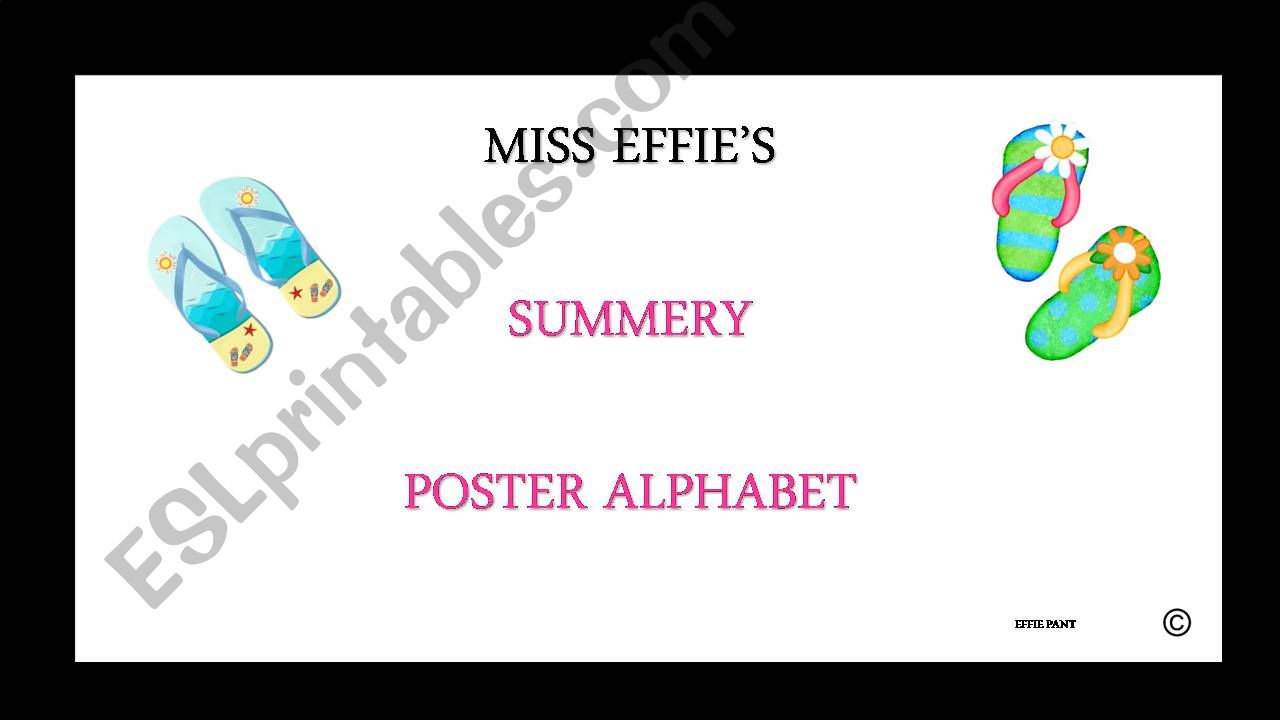ALPHABET POSTER CARDS powerpoint