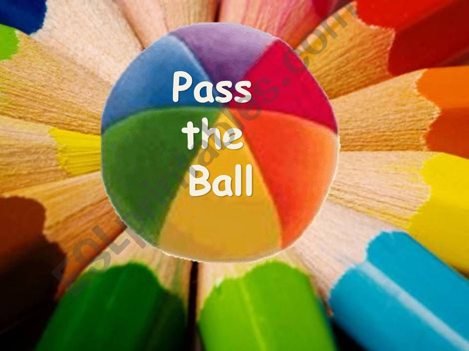 Pass the ball with countries flags