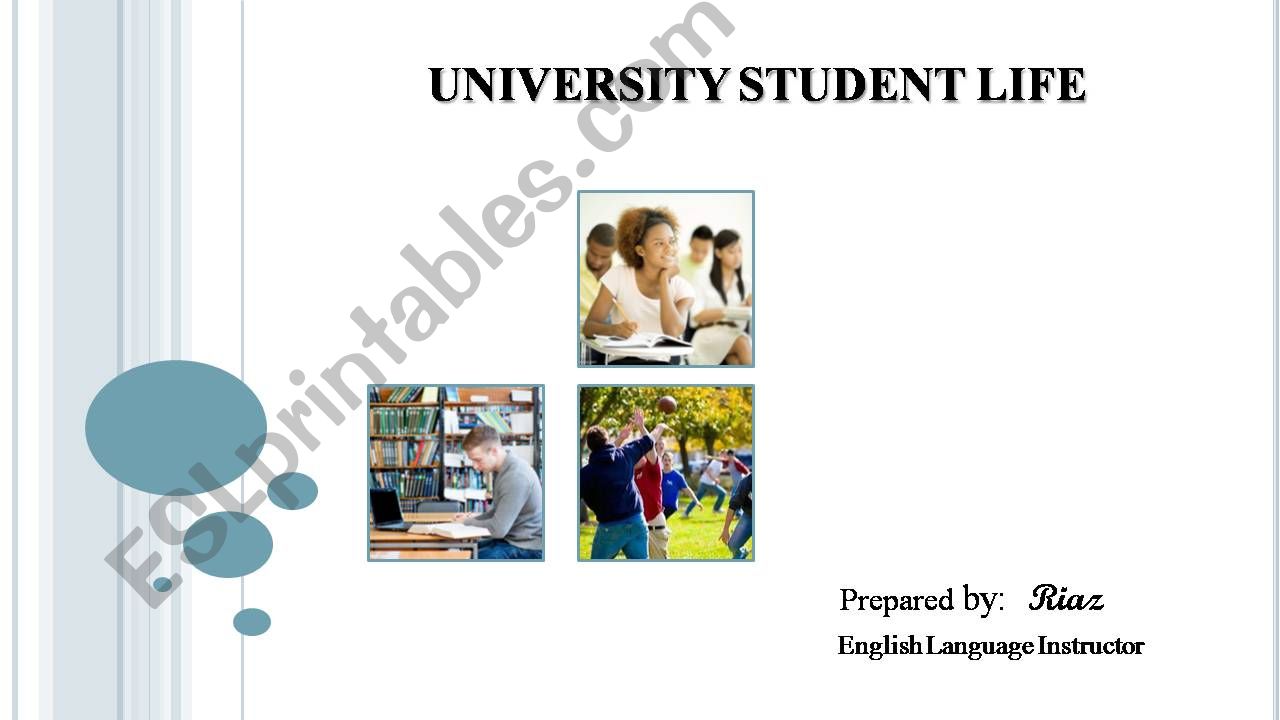 UNIVERSITY STUDENTS LIFE powerpoint