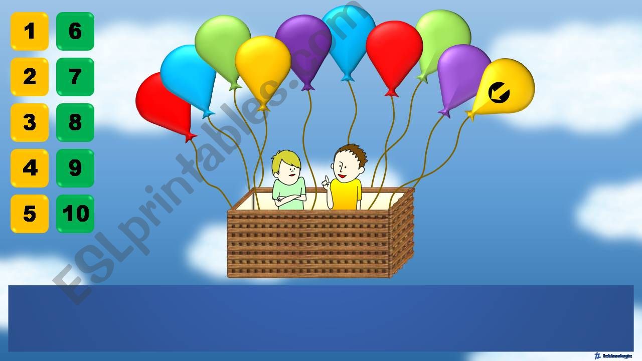 Balloon Game - Conversation powerpoint