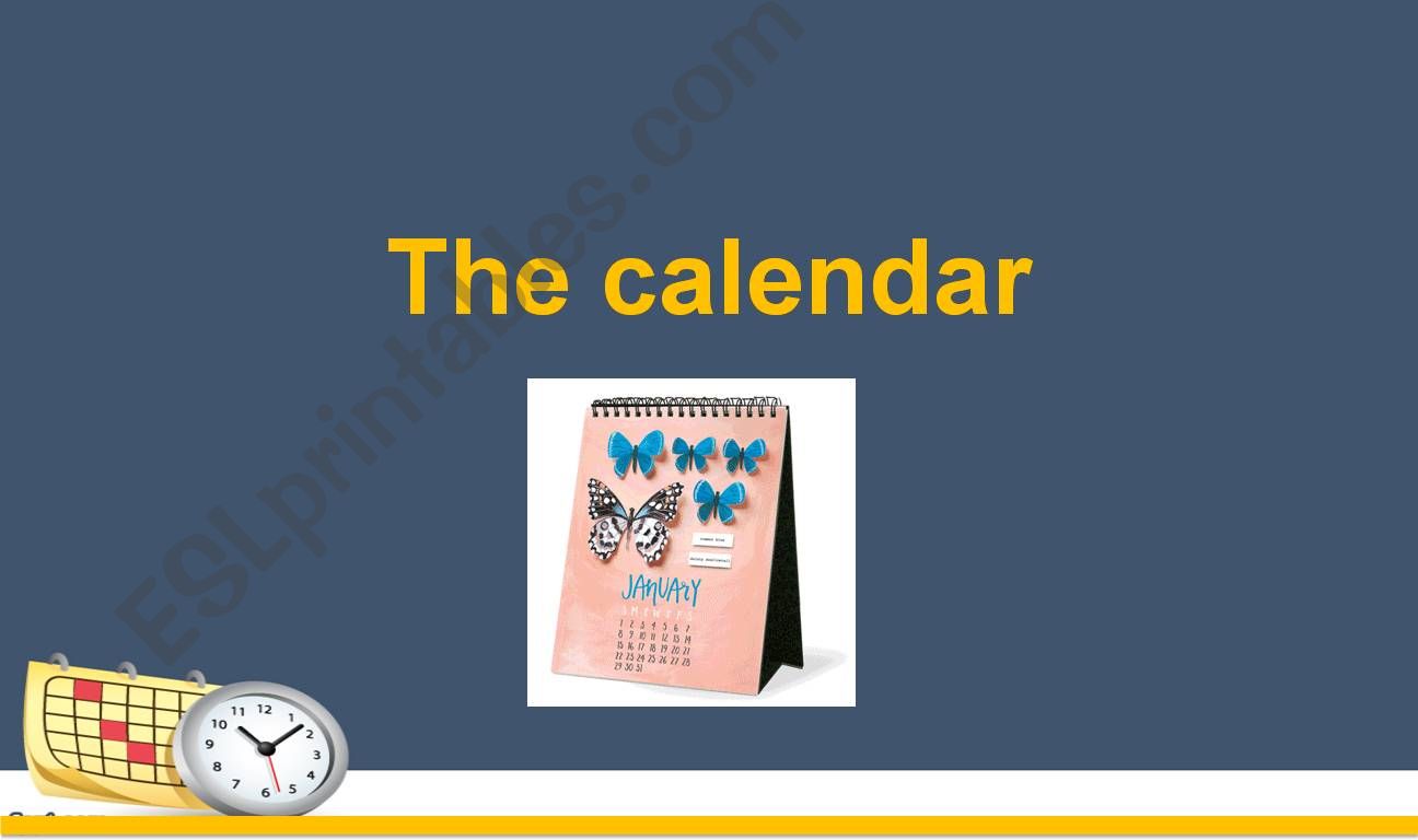 The calendar powerpoint