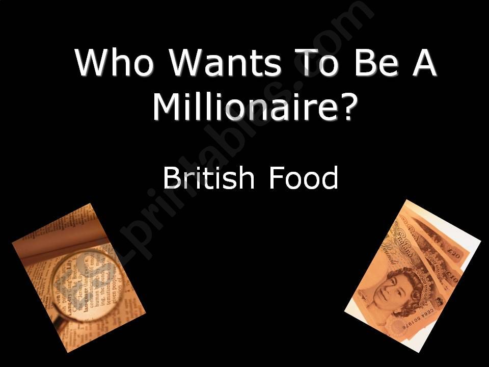 British Food Game powerpoint