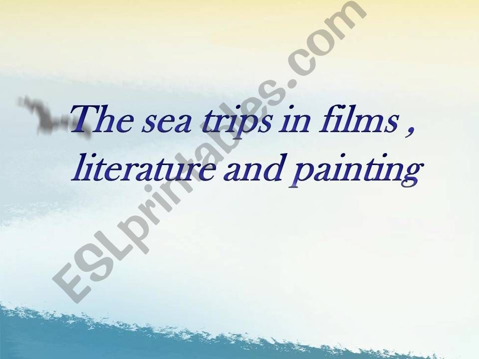 sea adventures and art powerpoint