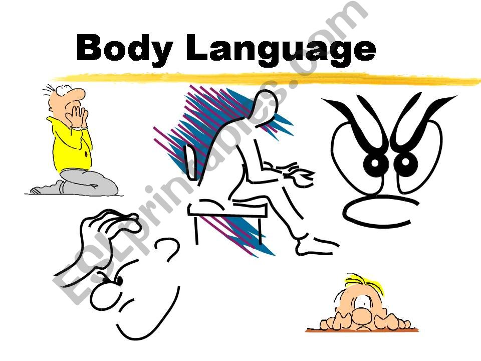 Body language vocabulary powerpoint