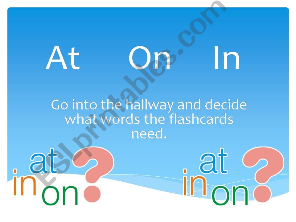 Prepositions of time powerpoint