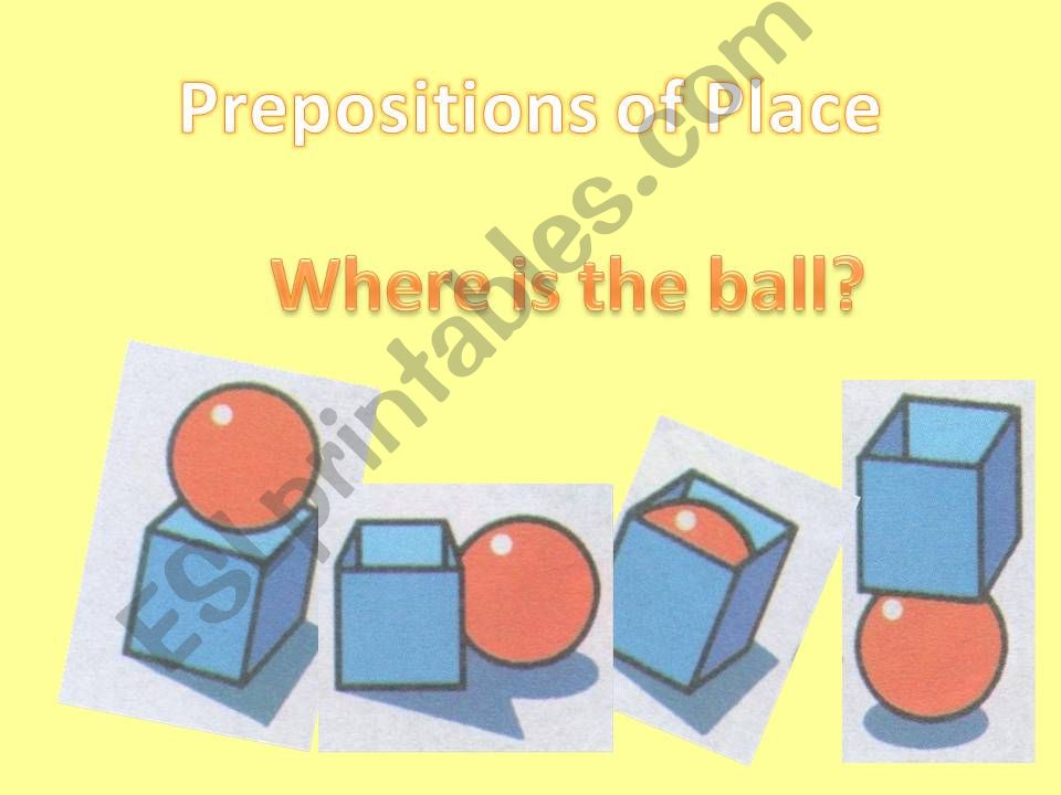 Prepositions of Place powerpoint