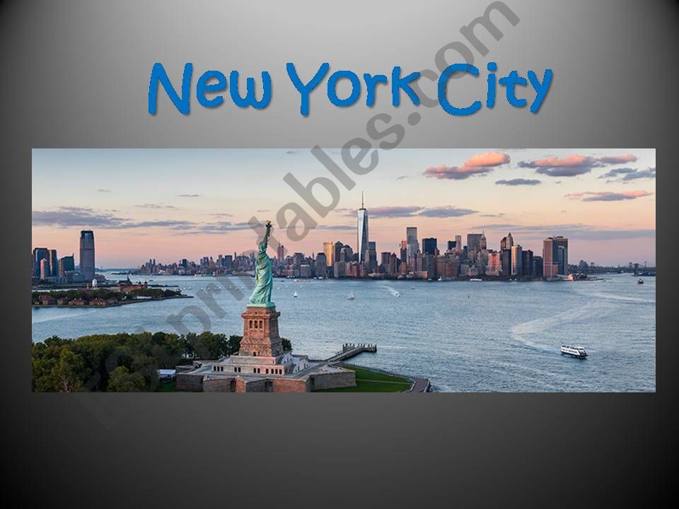 New York Famous Places powerpoint
