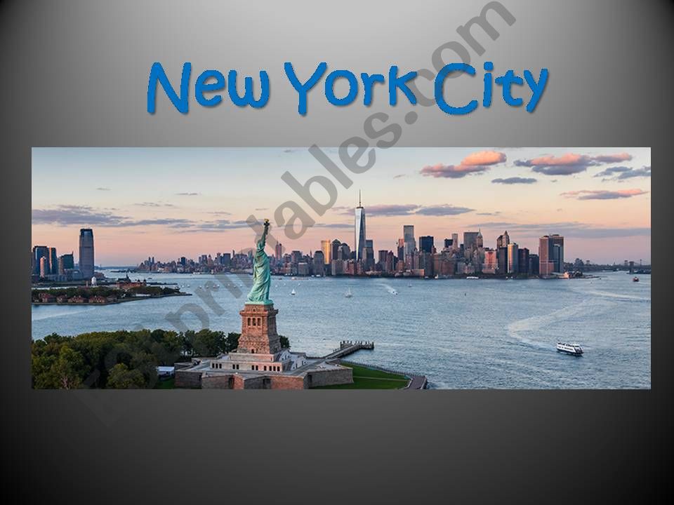 New York Famous Places powerpoint