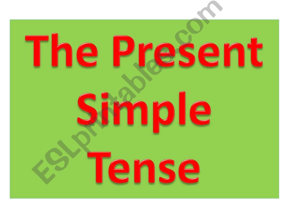 present simple powerpoint