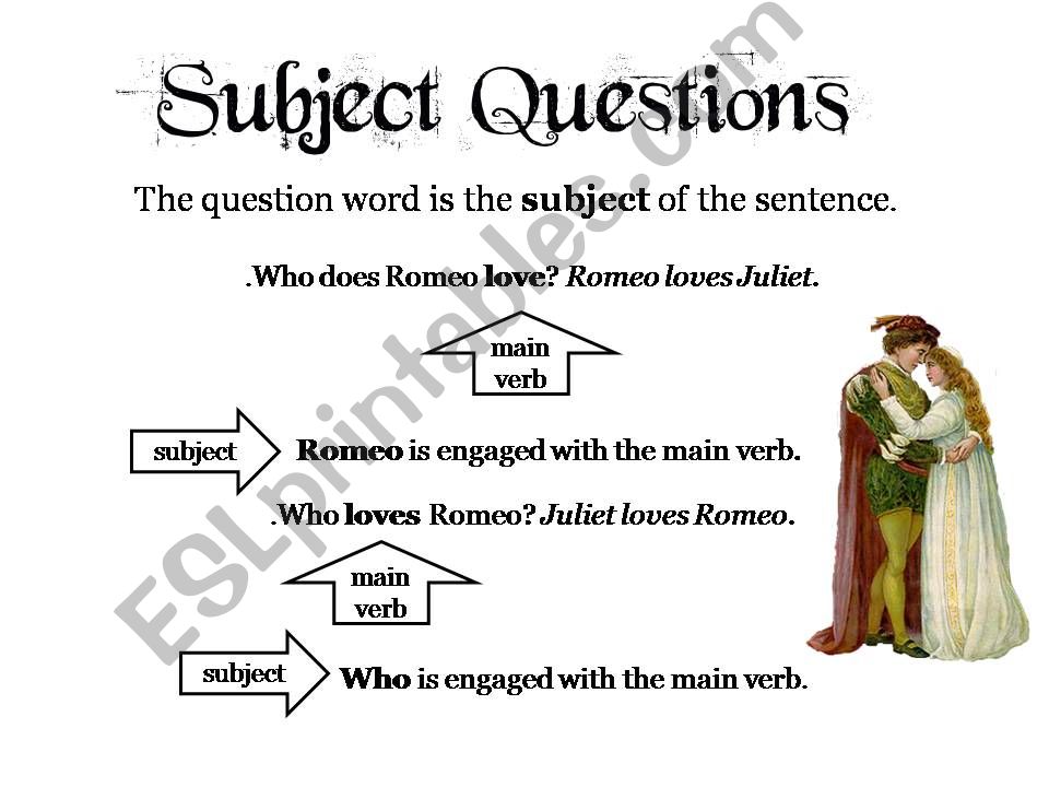 Subject Questions Explanation powerpoint