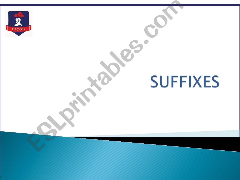 Suffixes powerpoint