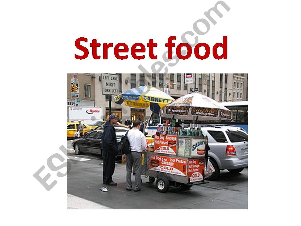street food vocabulary powerpoint