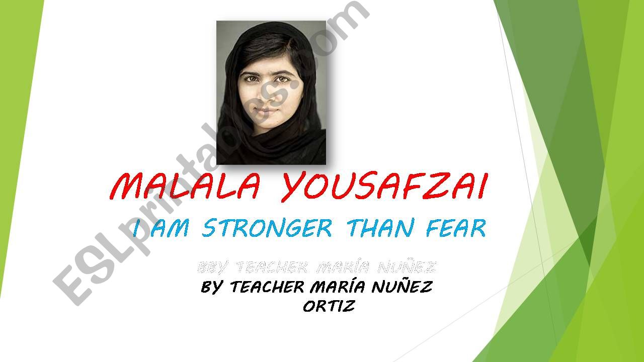 Malala Yousafzai powerpoint