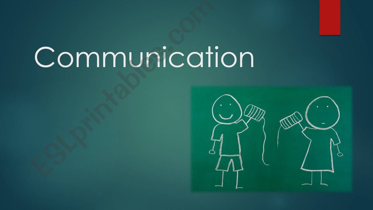 Talking about communication powerpoint