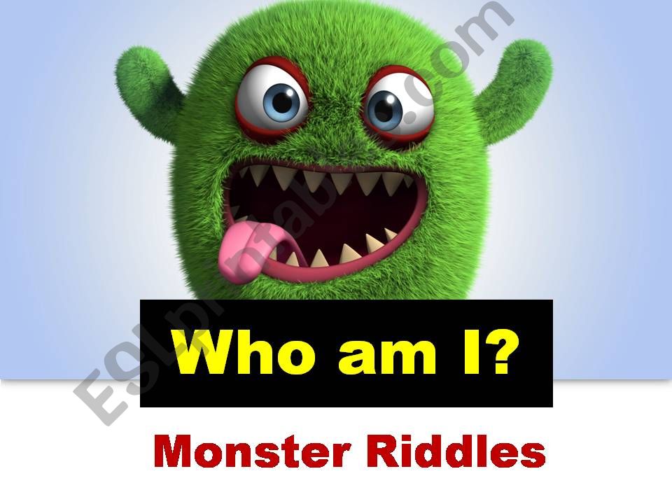 Monster Riddles powerpoint